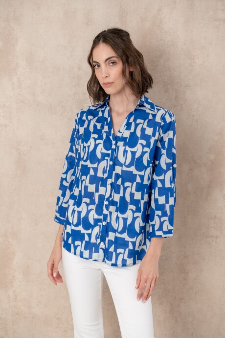 Camisa estampada Blue