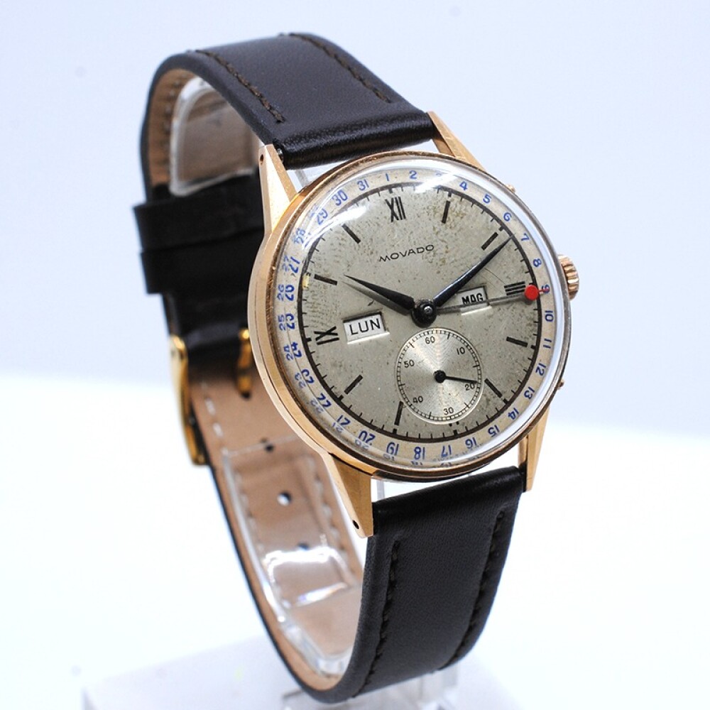 Movado triple calendario R4776 oro rosa 18k 32 mm año 1950´s calibre 470 Movado triple calendario R4776 oro rosa 18k 32 mm año 1950´s calibre 470