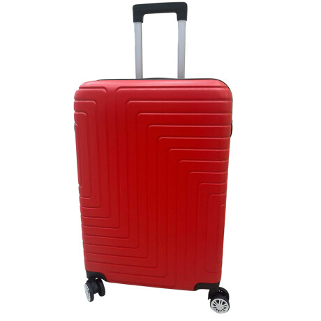 Valija mediana Fibra 4 ruedas Rojo