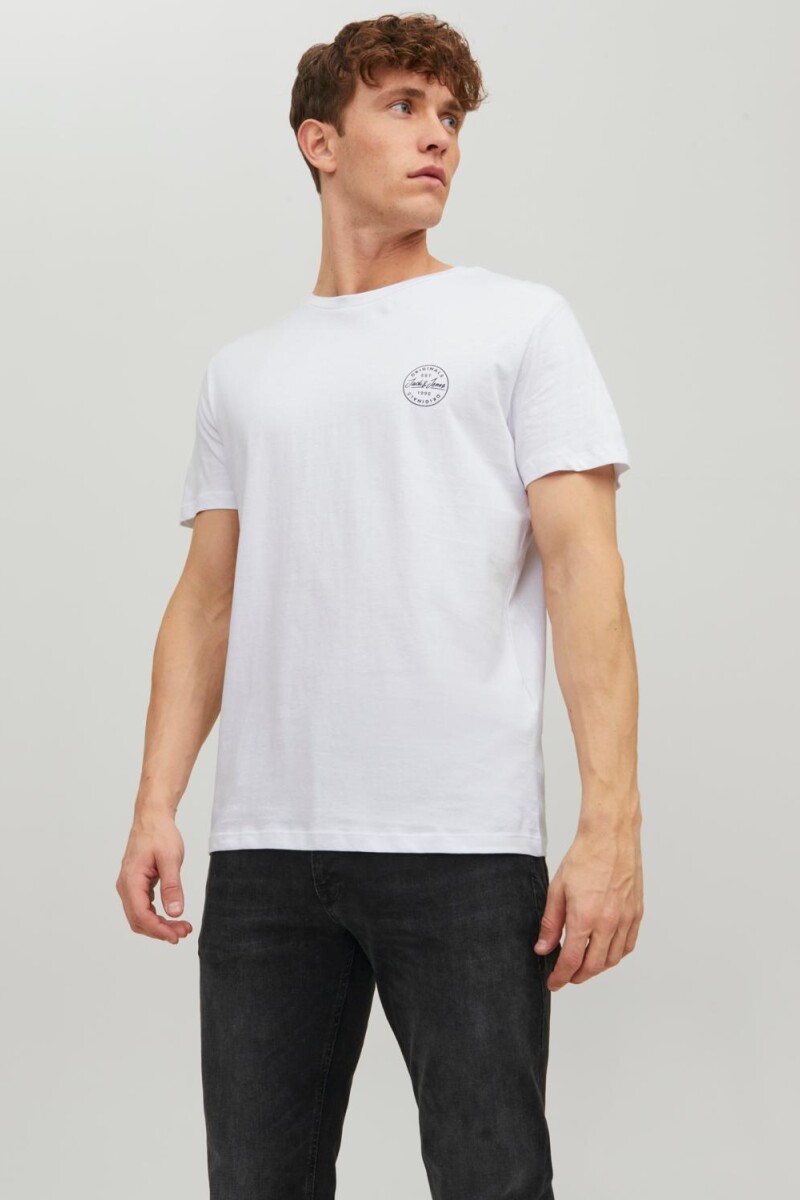 Polera Shark Mini Logo White