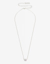 Cadena Corta con Dije Cubic zirconia Collar Con Dije Cubic Plateado - Plateado