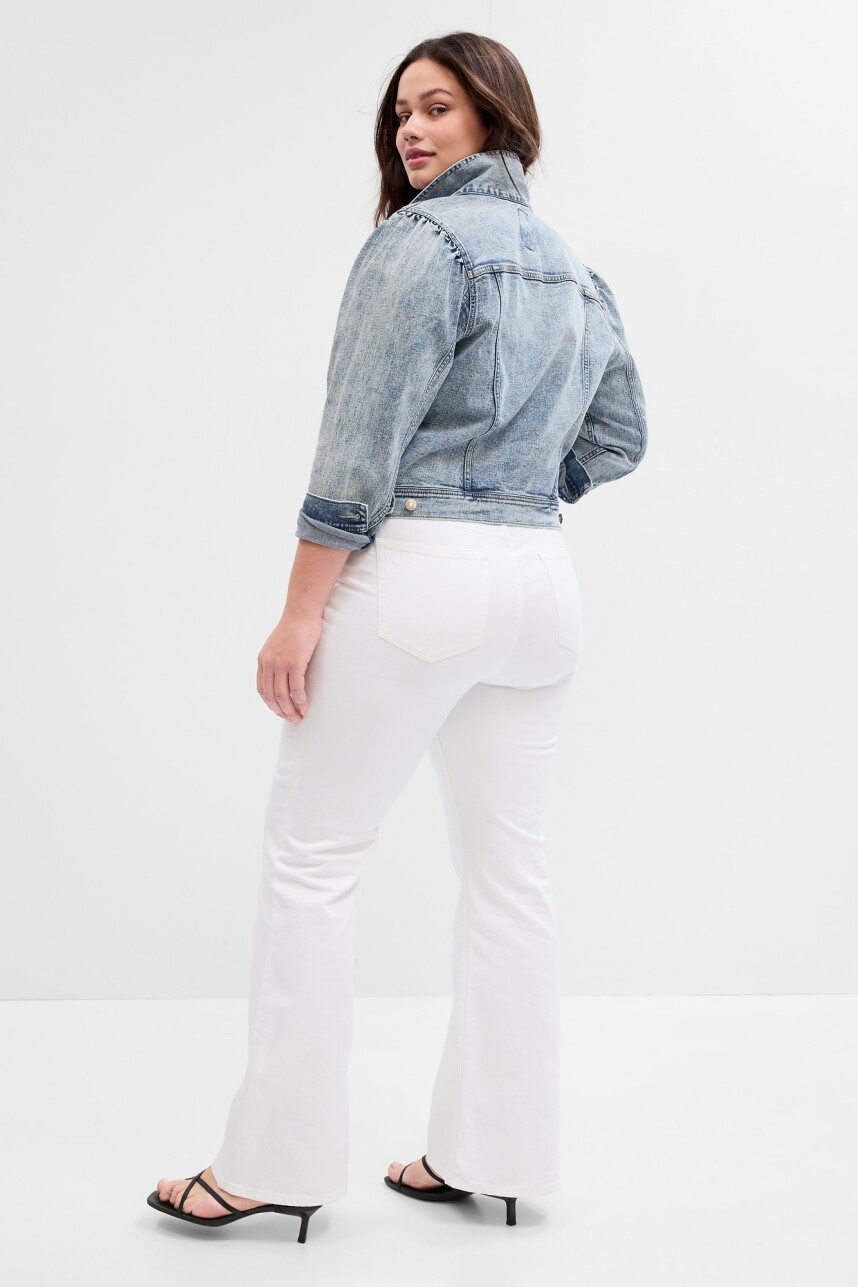 Jean 70S Flare Blanco Mujer Optic White