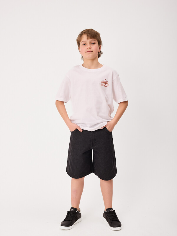 T-SHIRT SURFSIDE TEEN RUSTY Blanco