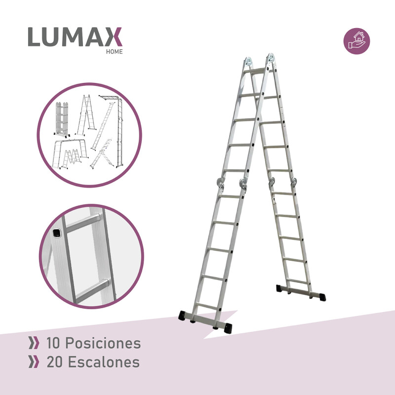 Escalera Andamio Lumax 20 Escalones SIN CHAPONES Escalera Andamio Lumax 20 Escalones SIN CHAPONES