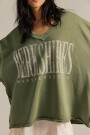 WTF VENICE V NECK GRAPHIC Verde
