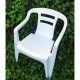 Silla de plástico con filtro Mor BLANCO