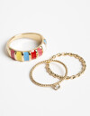 Sets Anillos Color Set De Anillos Dorado - Dorado