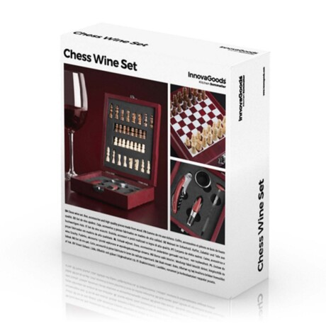 SET ACCESORIOS VINO ACERO-INOXIDABLE-Y-MADERA MARRON V0100602