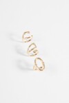 Set de 3 anillos bold dorado