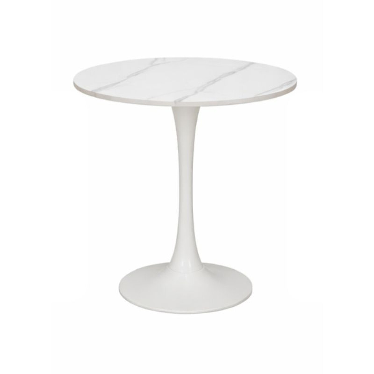 MESA REDONDA 60 CM - SUPERFICIE SIMIL MARMOL 