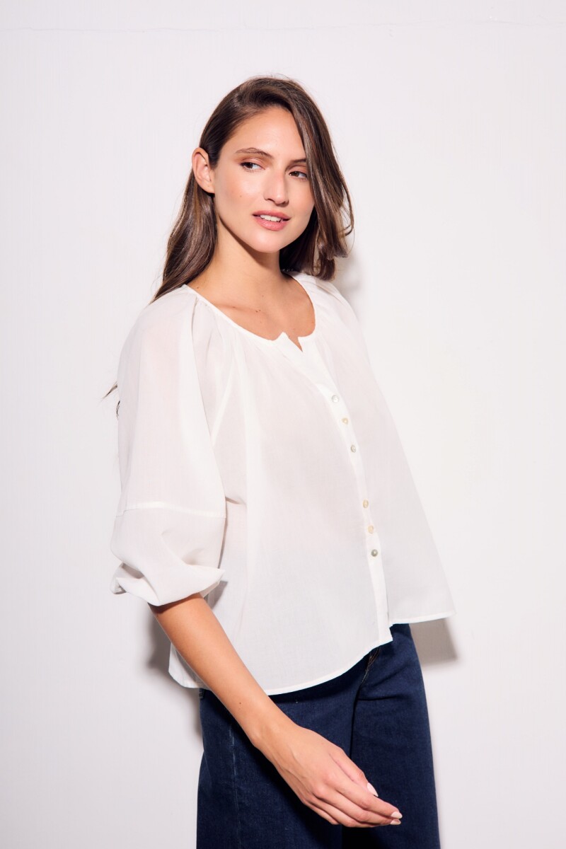 Blusa Algodón Crudo