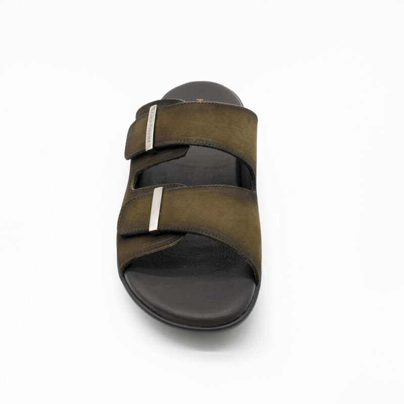 SANDALIA NOBUCK ACEITUNA ACEITUNA