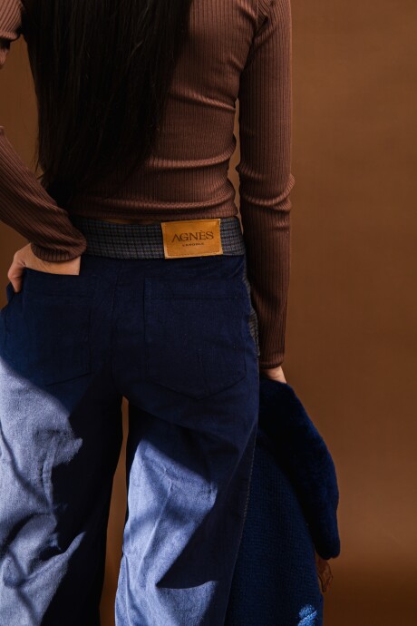 Tweed Pants Azul / Tweed Gris