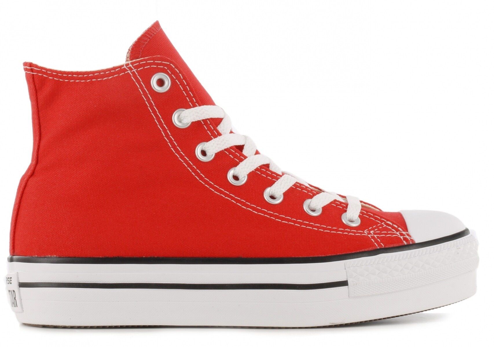 Championes Unisex Converse - All Star Chuck Taylor Hi Plataforma Converse - Rojo 