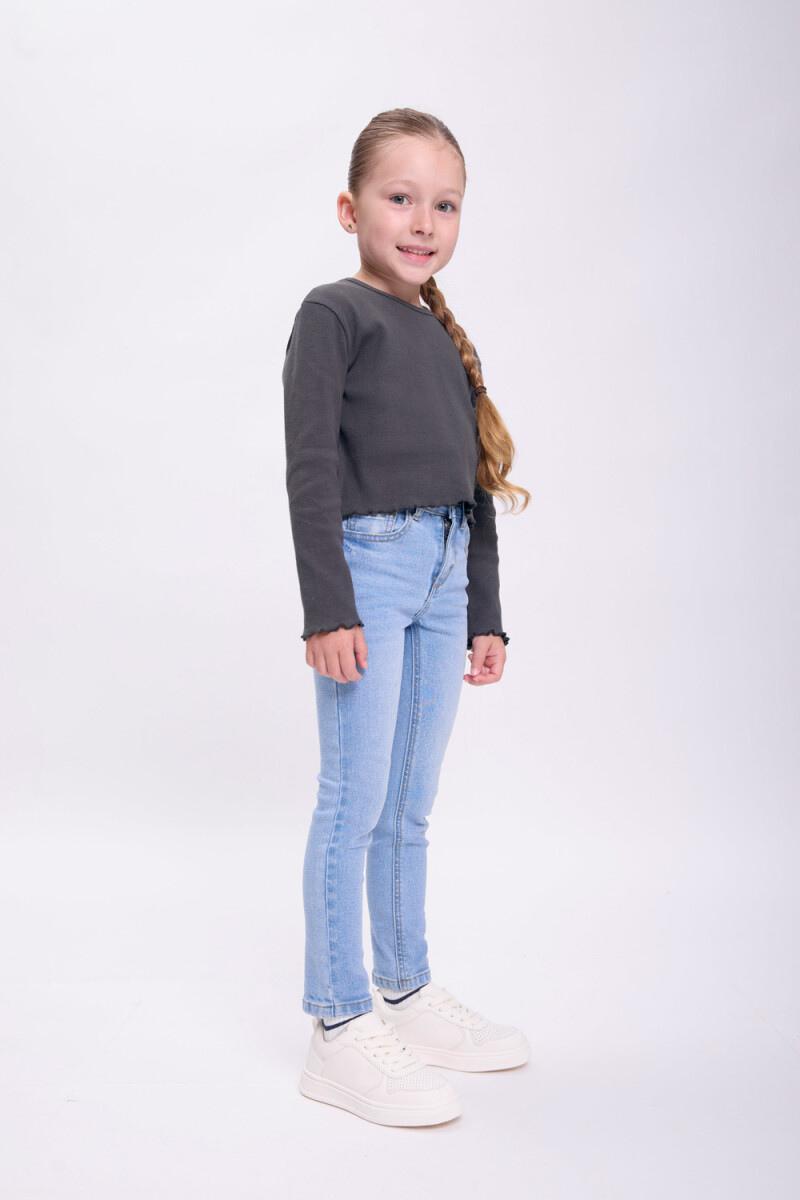 Pantalón jean skinny Azul Claro