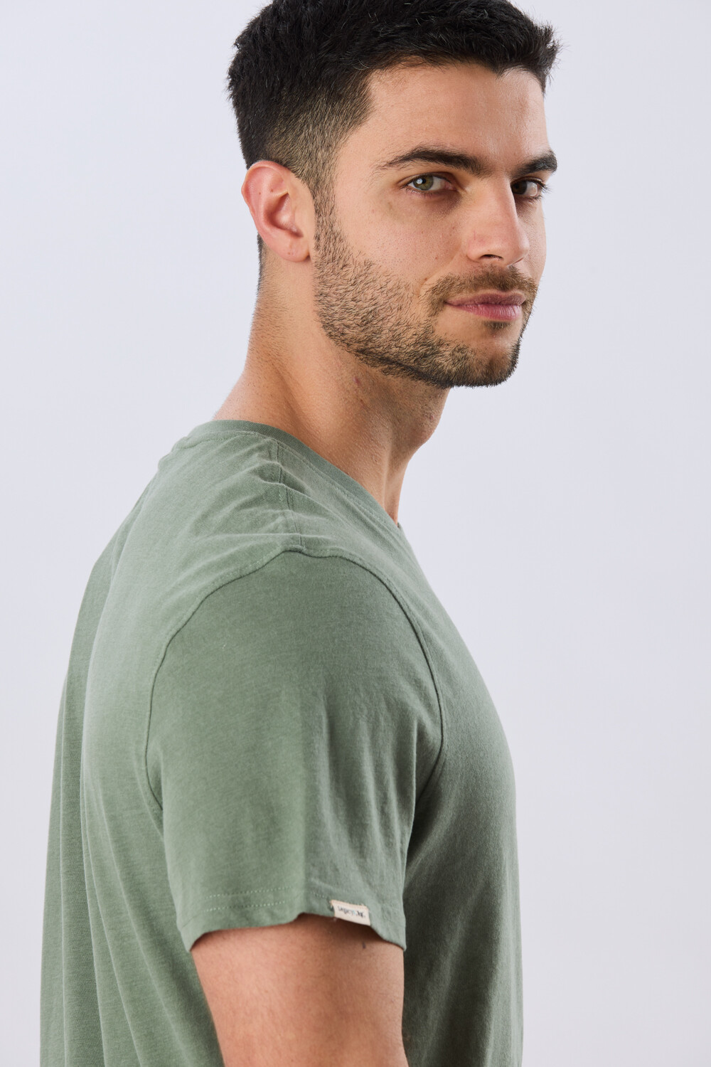 REMERA ESTAMPADA DE ALGODÓN Verde