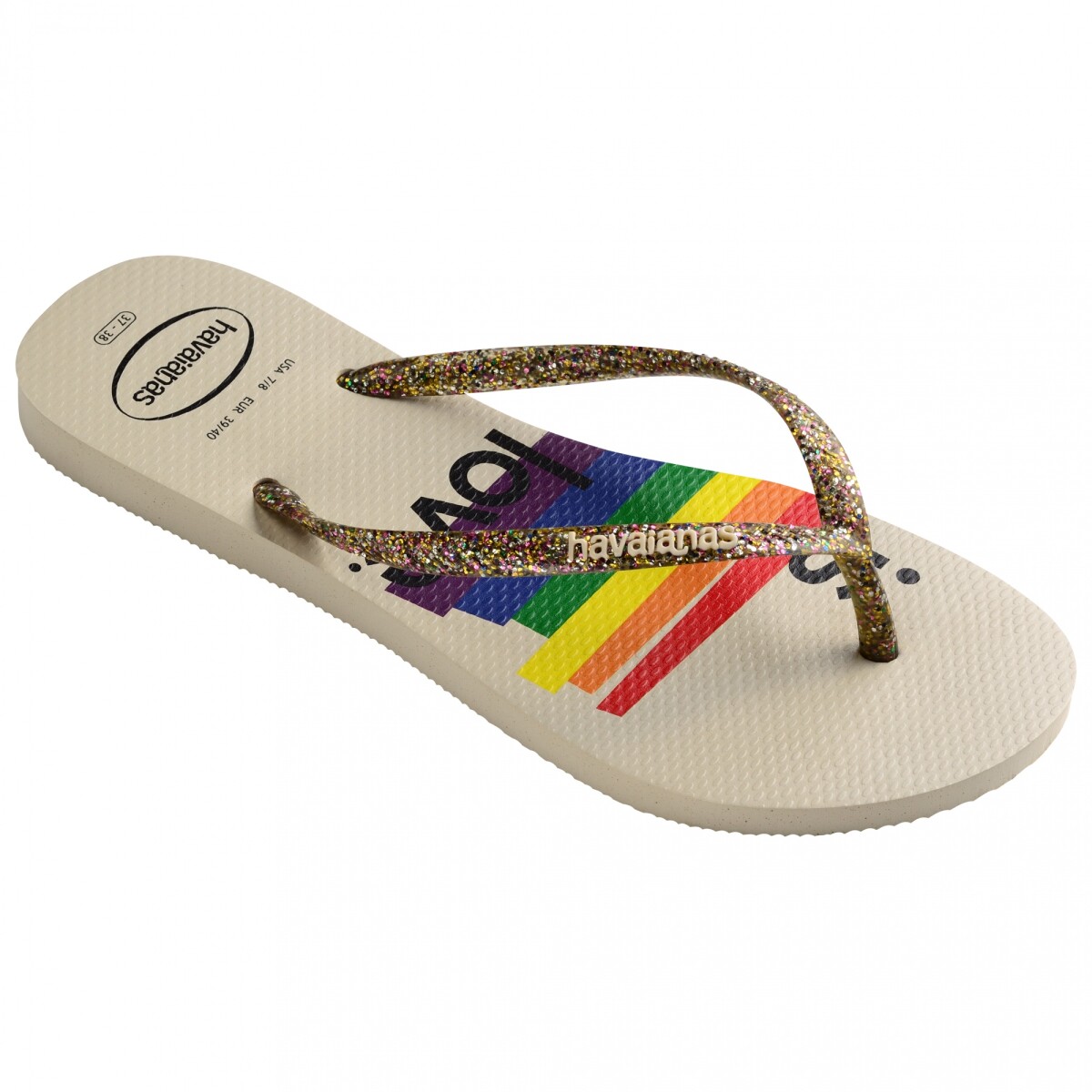 Sandalia de Mujer Havaianas Slime Pride 2 Havaianas - Beige Paja 