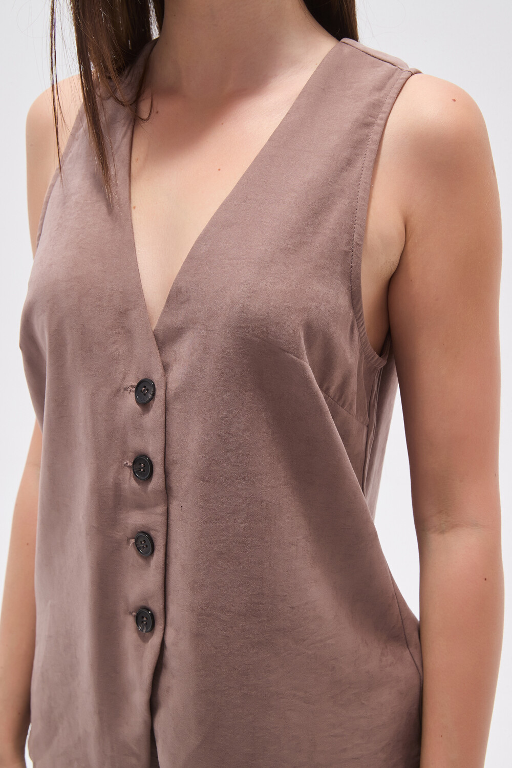 Chaleco Arum Taupe / Mink / Vison