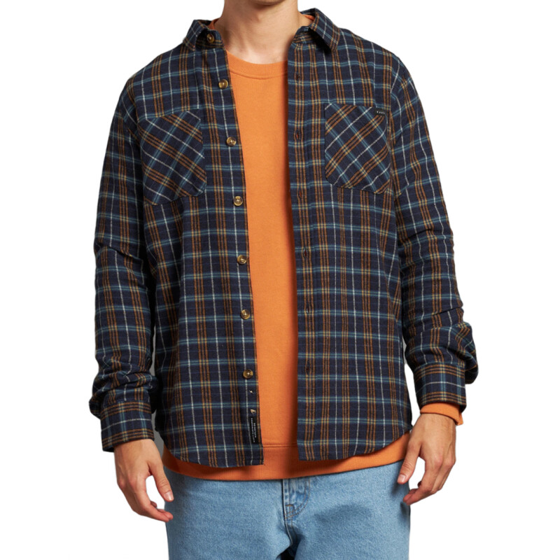 Camisa ML Rusty Abelio - Azul Camisa ML Rusty Abelio - Azul
