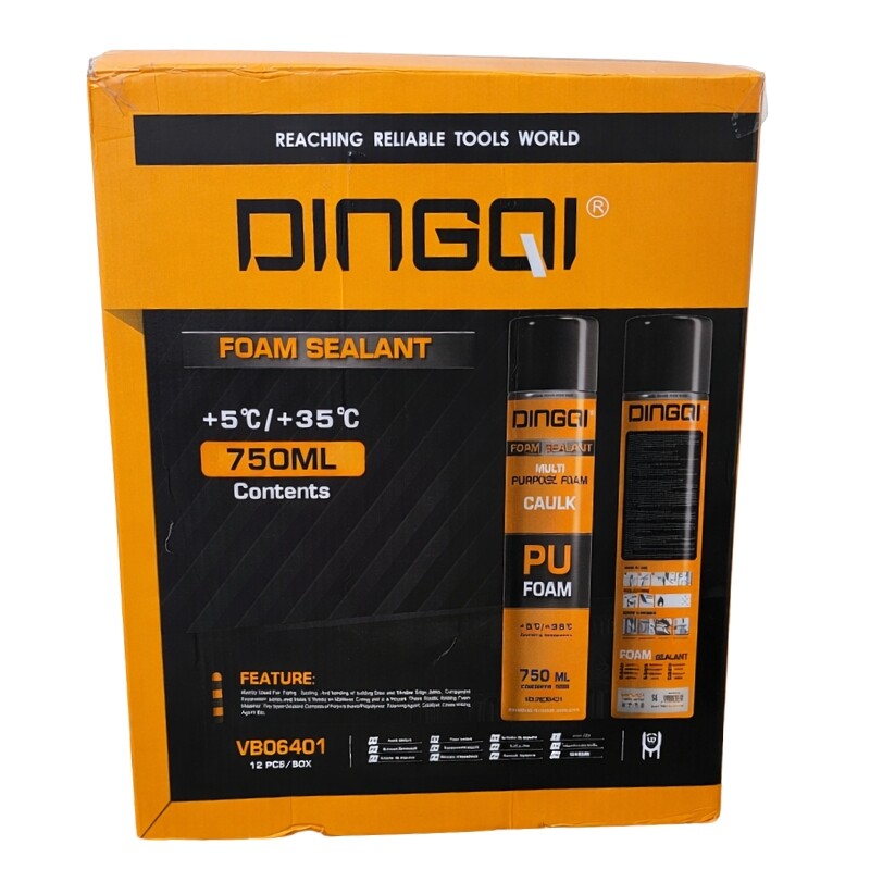 DINGQI ESPUMA POLIURETANO EXPANDIDO 750 ML Dingqi Espuma Poliuretano Expandido 750 Ml