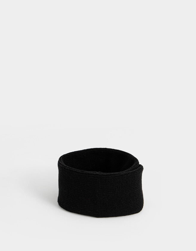 Cuellos Clasico Cuello Tejido - Negro