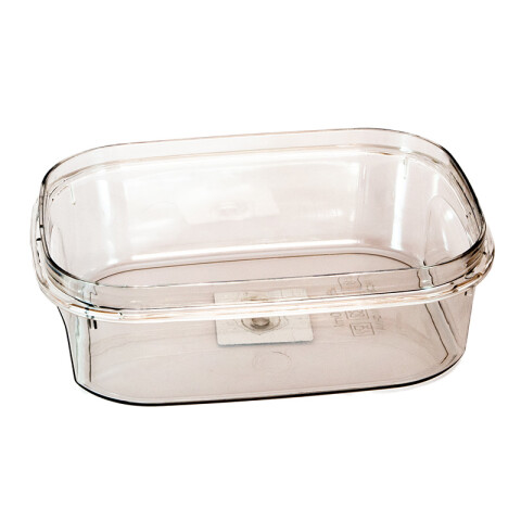 Contenedor acrílico rectangular cierre hermético 850ML Contenedor Acrílico Rectangular Cierre Hermético 850ml