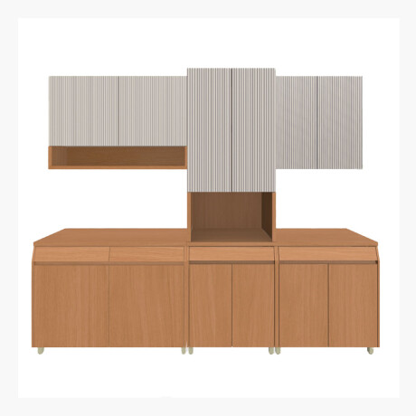 JUEGO MODULAR PARA COCINA INCLUYE AEREOS BAJO MESADA Y TORRE GAMAS DE BEIGE