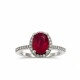 Anillo con Rubi y Zirconias Anillo con Rubi y Zirconias