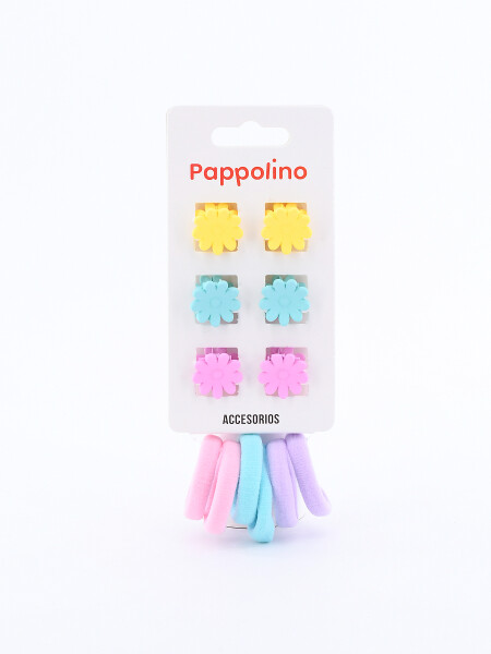 PACK PINZAS Y COLEROS PACK X 12 MULTICOLOR
