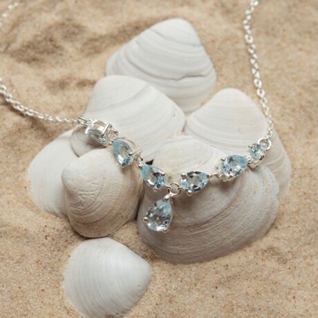 Collar Verano Topacio Celeste - Plata 925 Collar Verano Topacio Celeste - Plata 925