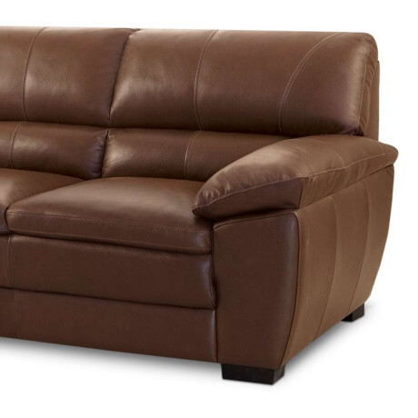 Sillon %100 Cuero 3 Cuerpos Premium Caramelo