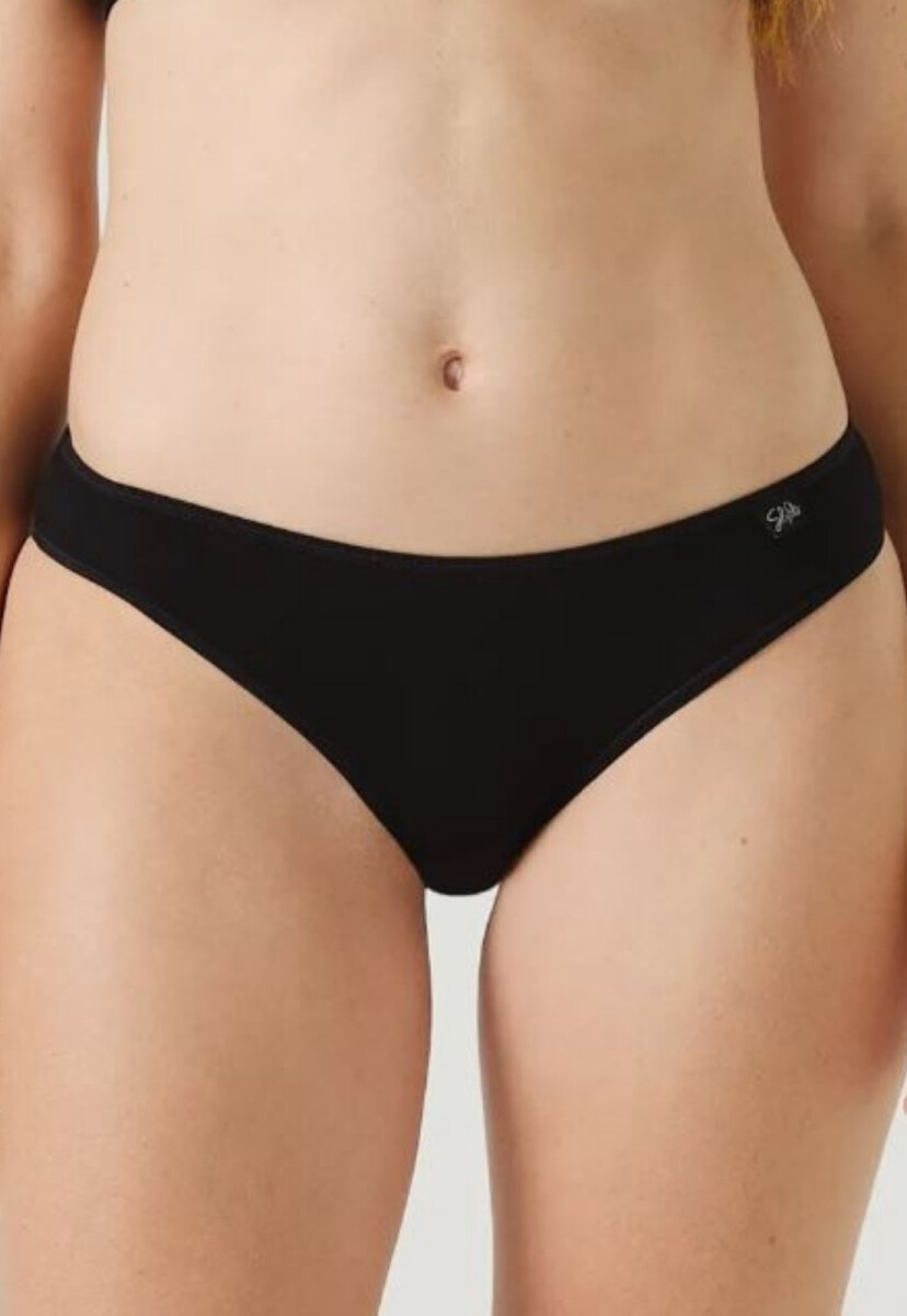 BIKINI ALGODON - NEGRO 