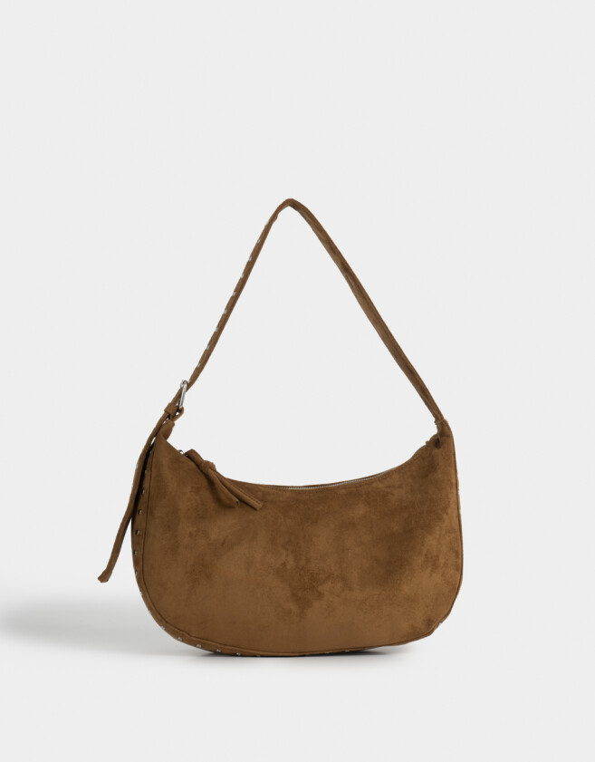 Bandoleras Bandolera Hobo Suede - Marron Camel