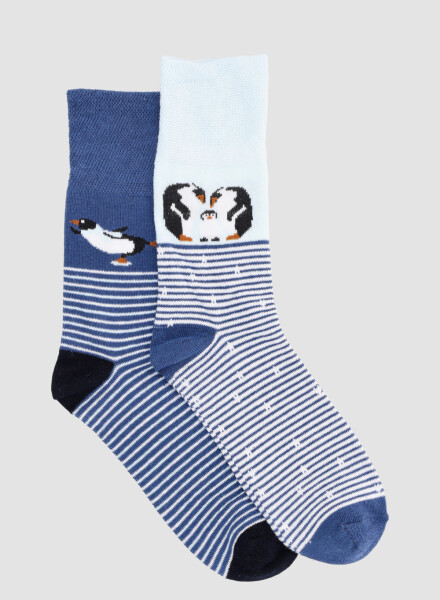 Media sujeción suave pack 2 (lisa + diseño) Variante 34