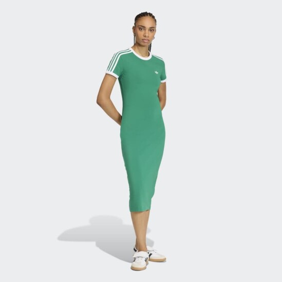 Vestido Adidas Slim 3 Stripes Verde