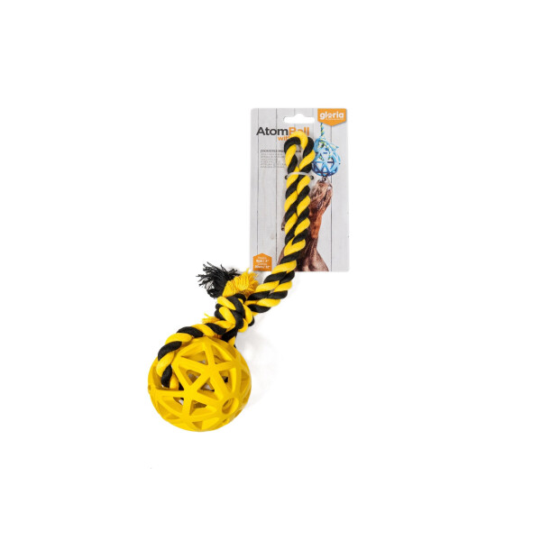 BOLA REJILLA GOMA CON CUERDA 7CM DIM. X 30CM BOLA REJILLA GOMA CON CUERDA 7CM DIM. X 30CM