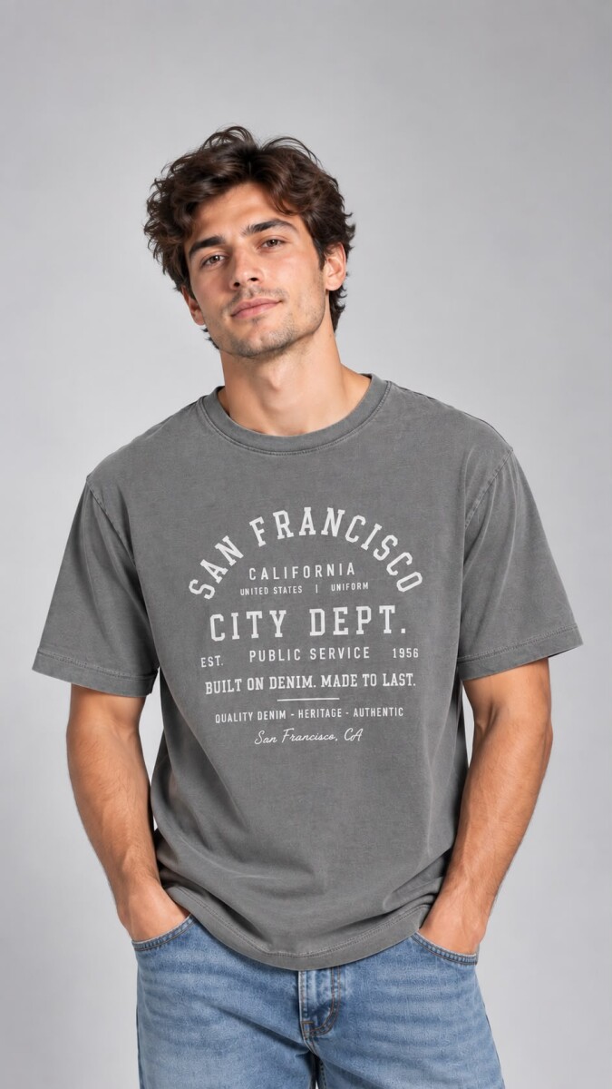 T-SHIRT UNIFORM SORKIS - GRIS TOPO 