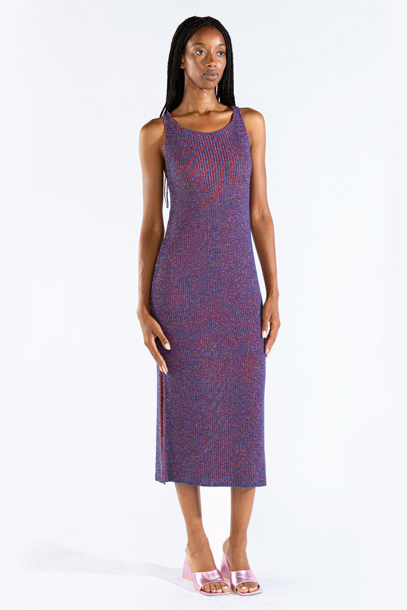 ELI LUREX DRESS Blueberry