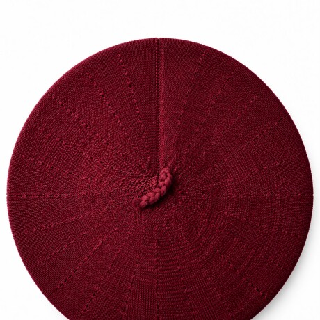 Boina de hilo juvenil Bordo