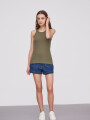 Musculosa Carss Verde Oliva Oscuro