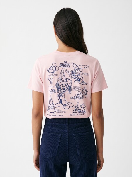 REMERA MICKEY ROSADO.