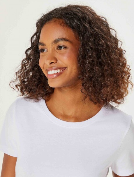 CAMISETA BÁSICA SLIM WORLD BLANCO