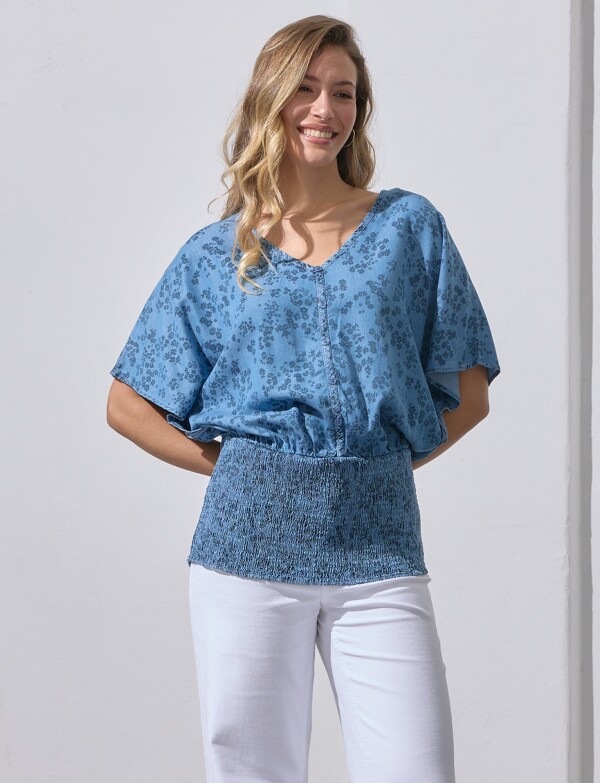 Blusa Tencel Printed JEAN