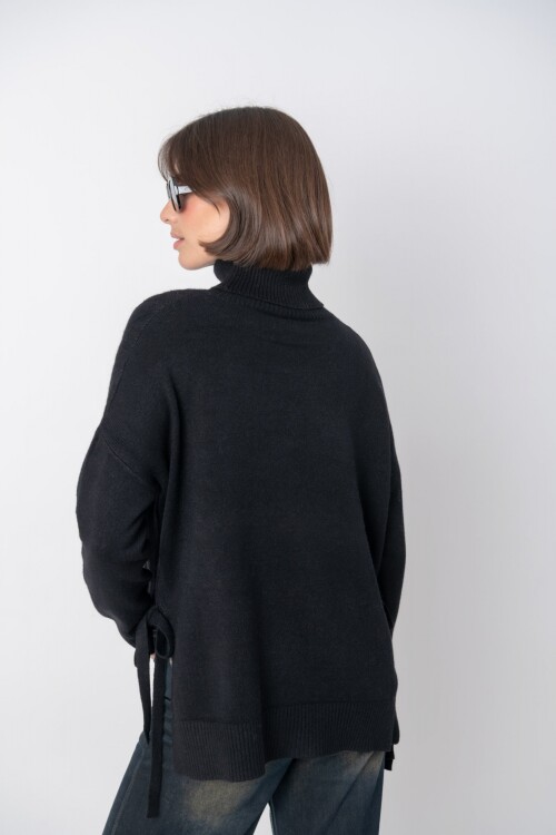 Sweater Bow Negro