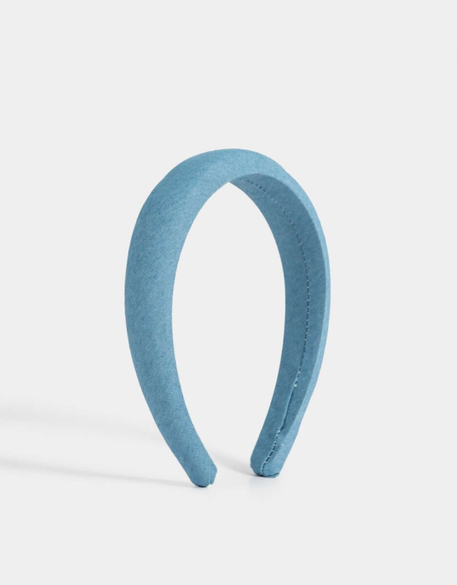 Vincha Rígida Denim - Azul Celeste 