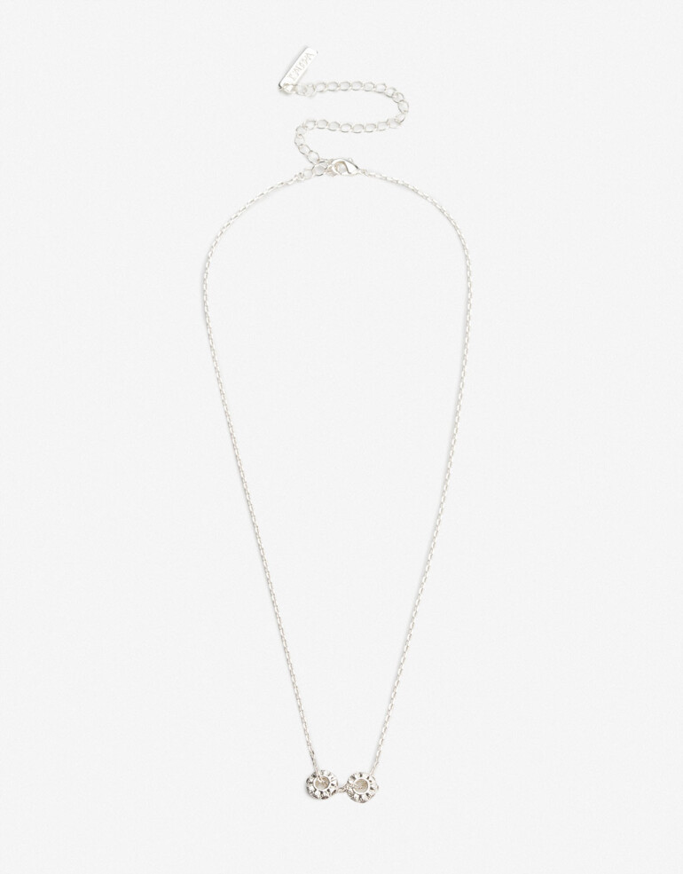 Cadena Corta con Dije Cubic zirconia Cadena Corta Dije Cubic Zirconia - Plateado