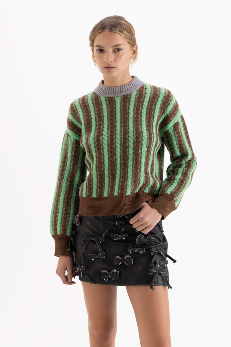 SWEATER ARROW Marron