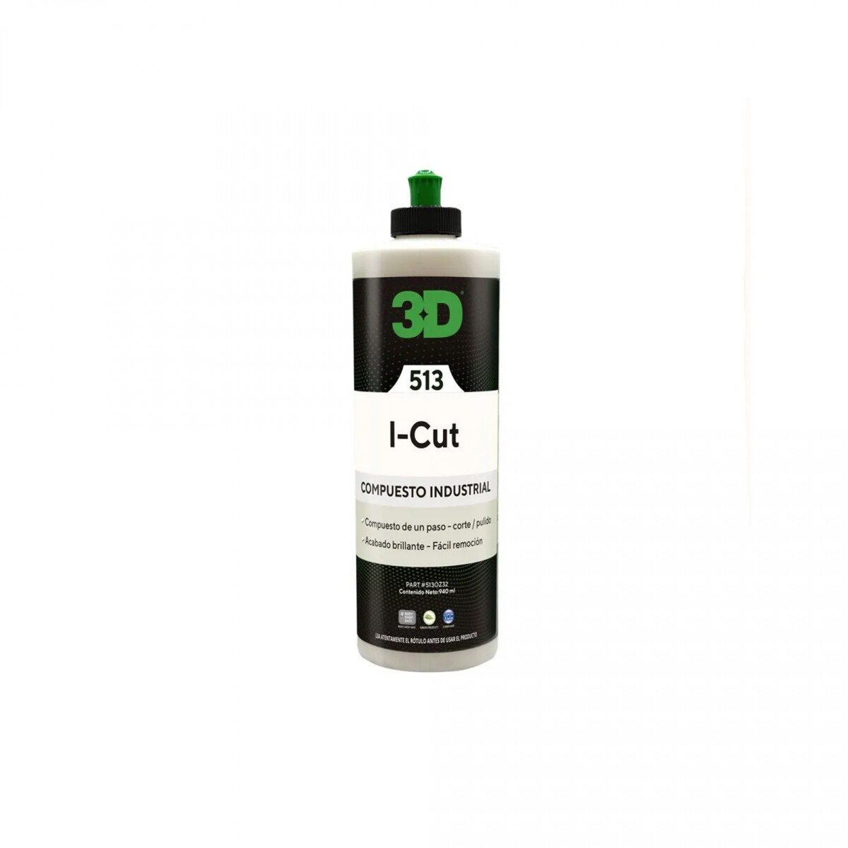 3D I-Cut Industrial - Compuesto De Corte Industrial Para Correcion Intensa 473ml 