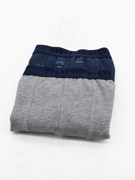 BOXER ALGODÓN PACK X2 AZUL