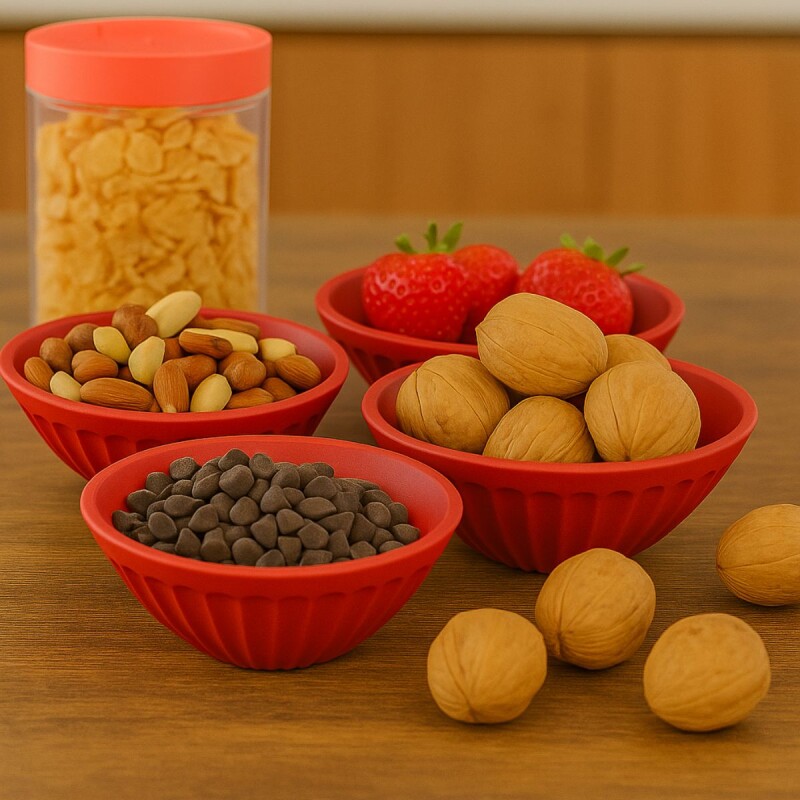 Bowl de Plástico 400 Ml ROJO